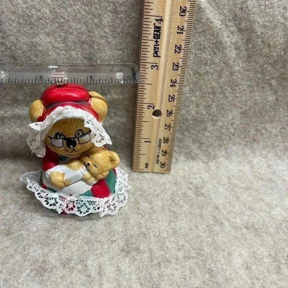 JASCO Caring Critters CHIMERS Porcelain Bell Vintage Christmas Ornament Lot of 4 - Picture 9 of 13